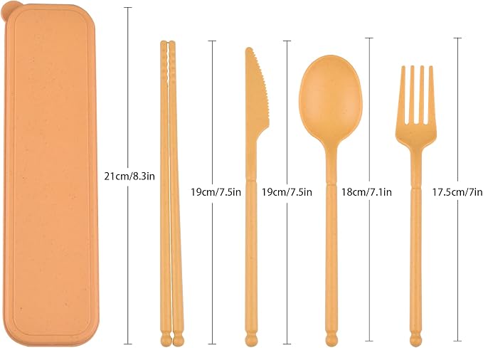 Camping Utensil Set, Reusable Utensils Set