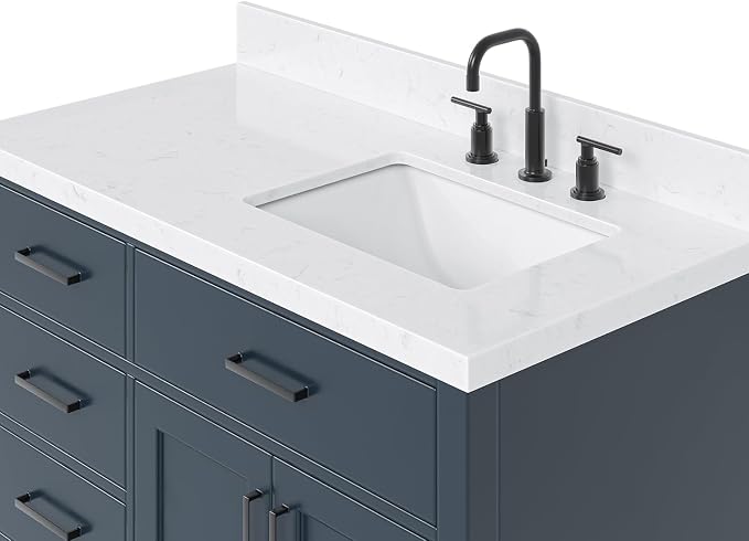 Hepburn 42 Inch Single Sink Bathroom Vanity in Midnight Blue