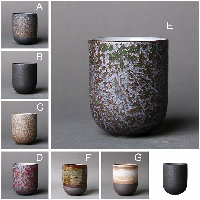 130ML Ceramic Tea, Kung Fu Cups Chinese Tea Cup, Japanese Style Handle-Less
