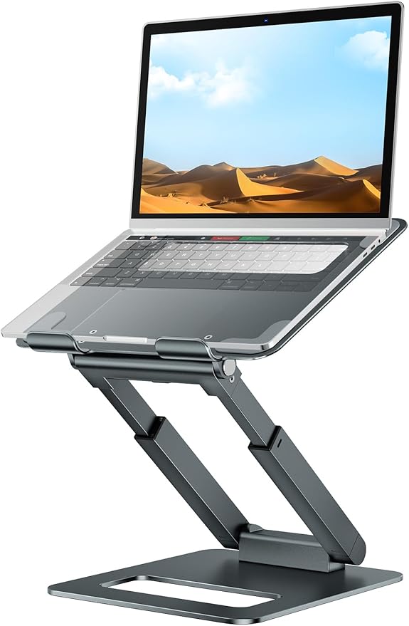 tounee Laptop Stand for Desk Adjustable Height, Telescopic Computer Stand
