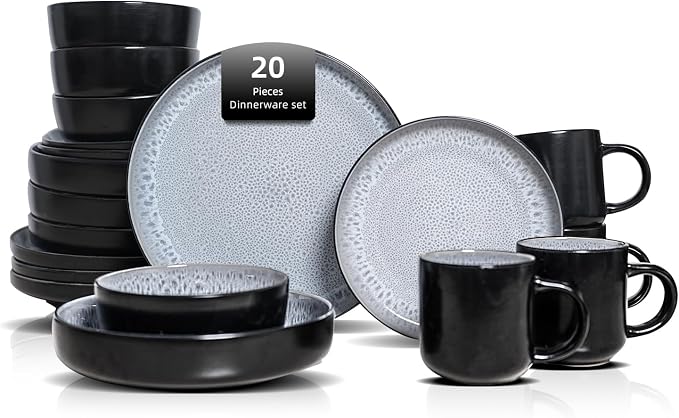 HomeVss 20-Piece Dinnerware Set