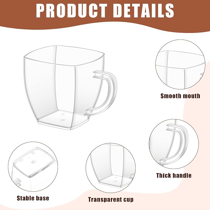Amyhill 100 Pcs Mini Disposable Tea Cups