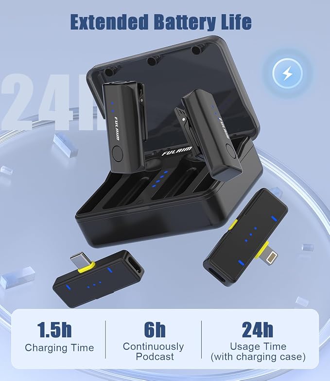 FULAIM X2 Wireless Lavalier Microphone