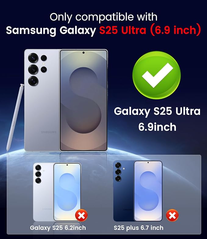 Magnetic for Samsung Galaxy S25 Ultra Case Slim Soft Silicone Bumper Shockproof