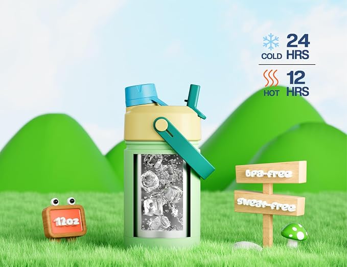 12 oz Kids Insulated Water Bottle