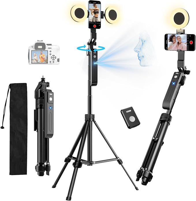 70.9" Auto Face Tracking Tripod 360° Rotation