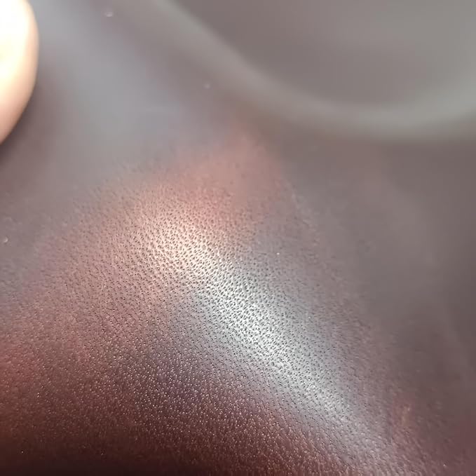 Full Grain Genuine Leather, Oil Wax Brown, 11cm Circular Coasters 5 pcs |