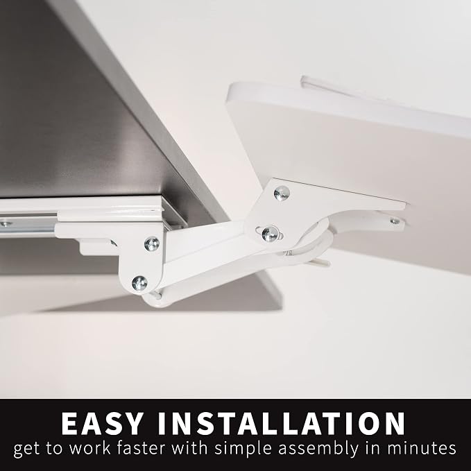 VIVO Adjustable 25 x 10 inch Computer Keyboard and Mouse Platform Tray