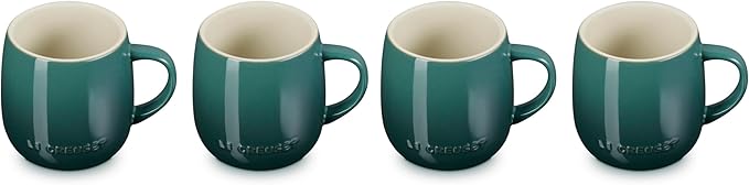 Le Creuset Stoneware Set of 4 Heritage Mugs, 13 oz. each