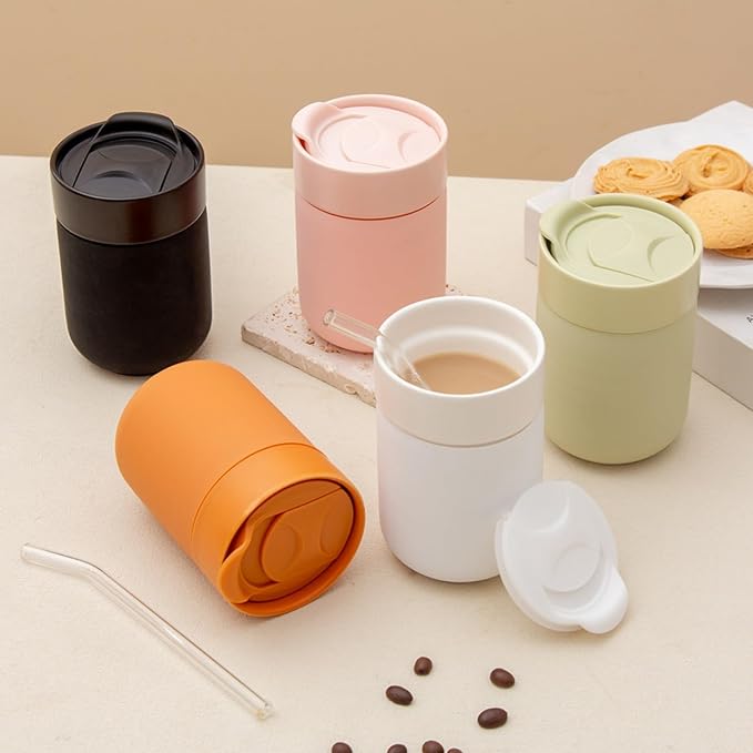 8.8oz Ceramic Travel Coffee Mug