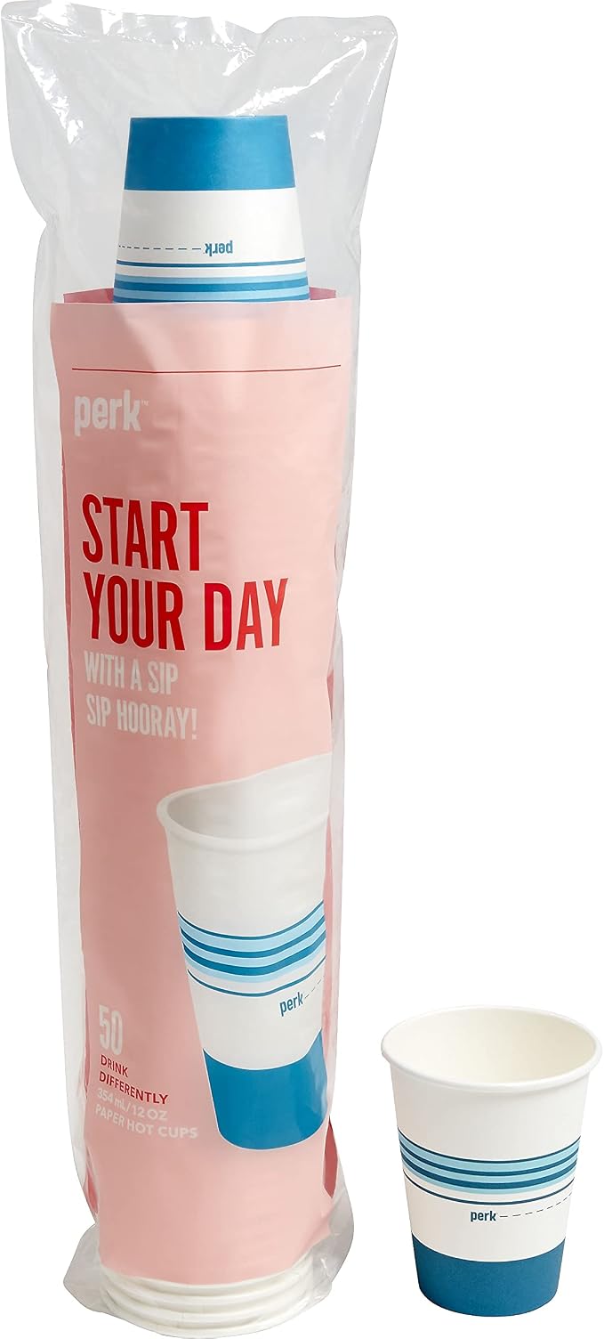 Staples Perk 12 Oz Paper Hot Cups