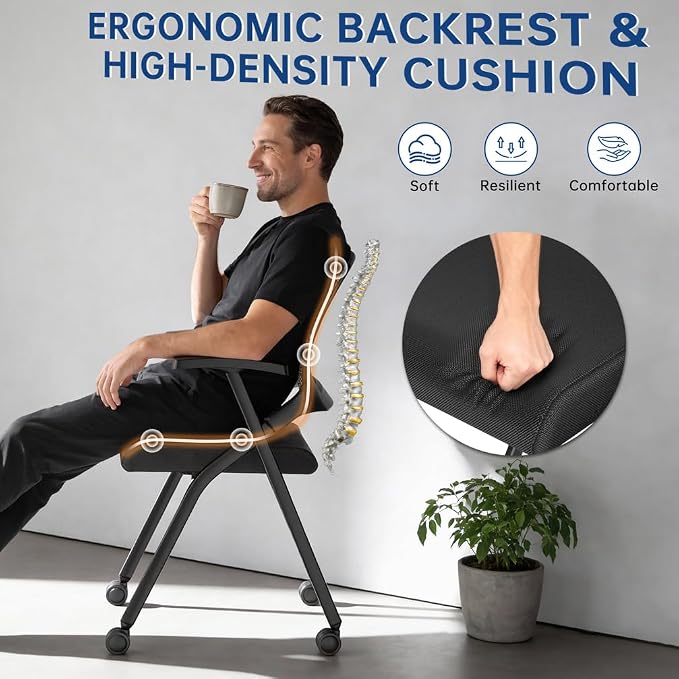 6 Pack Folding Office Chair