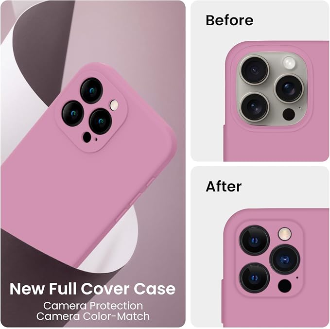 FireNova Designed for iPhone 15 Pro Max Case, Silicone Upgraded Phone Case with
