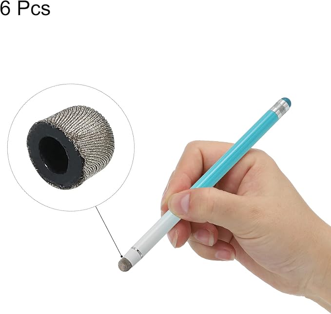 MECCANIXITY 6pcs 7mm Stylus Pen Fine Tips Conductive Fiber Capacitive Touch