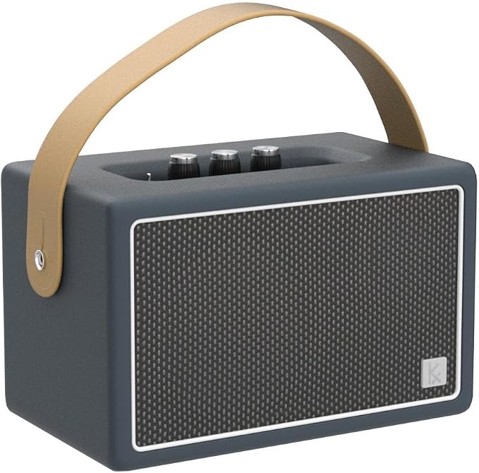 Vintage Bluetooth Speakers, KONEX 40W Leather Portable Wireless Speaker