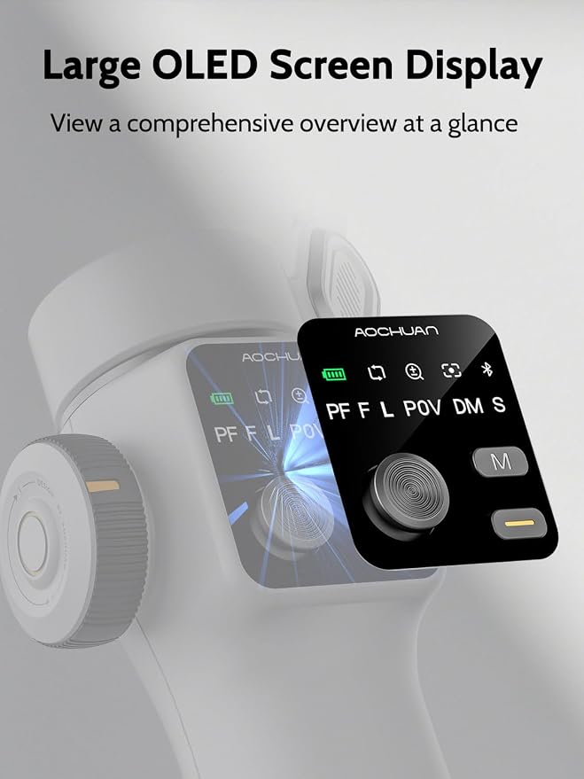 Cellphone Gimbal for Video Recording w/AI Tracking, 3 -axis Vlogging Gimbal