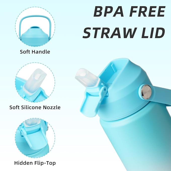 BJPKPK 18oz Insulated Water Bottle, Stainless Steel Bottle