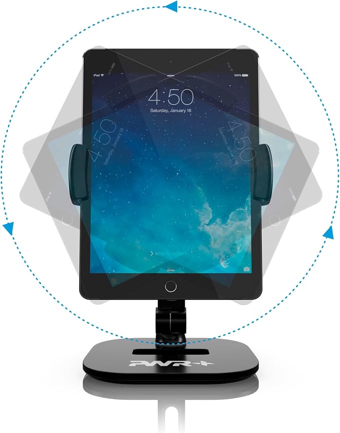 Tablet Stands and Holders Adjustable: Tablet Cell Phone Holder 360 Degree