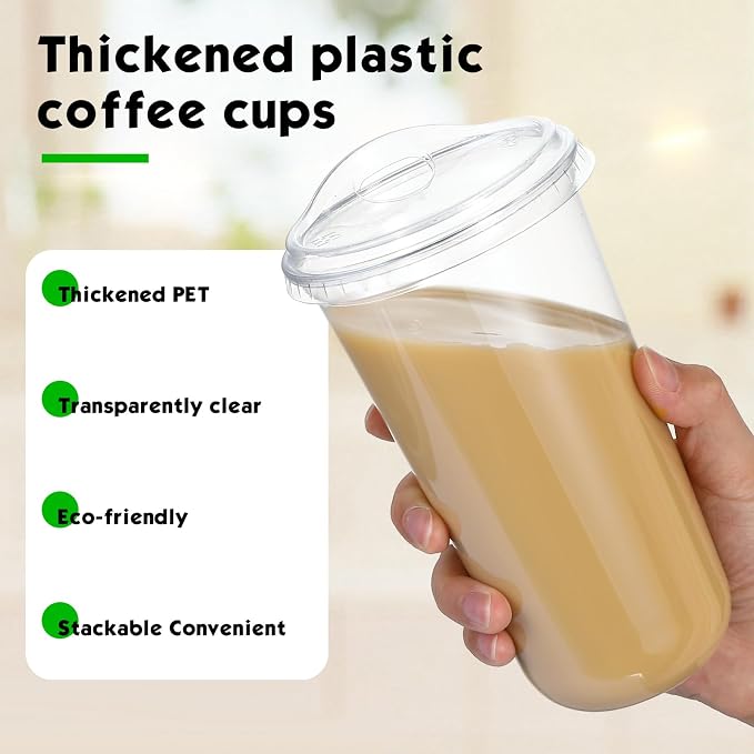 Baderke Clear Plastic Cups