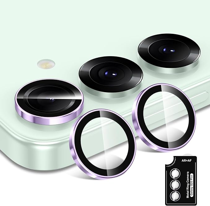 for Samsung Galaxy S25 Plus Camera Lens Protector, Individual Metal Ring