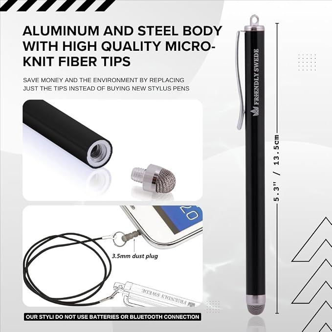 The Friendly Swede Mesh Tip Stylus Pen