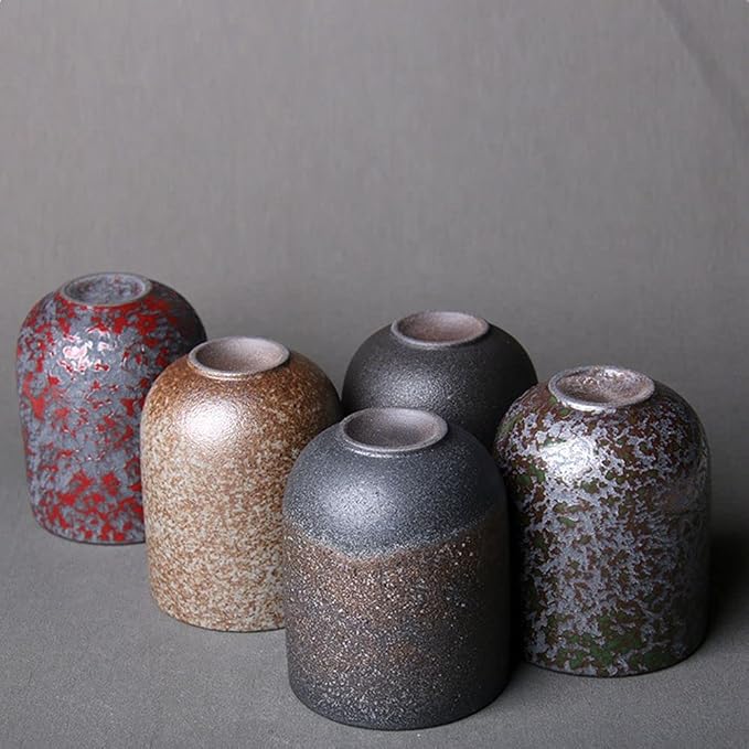 130ML Ceramic Tea, Kung Fu Cups Chinese Tea Cup, Japanese Style Handle-Less