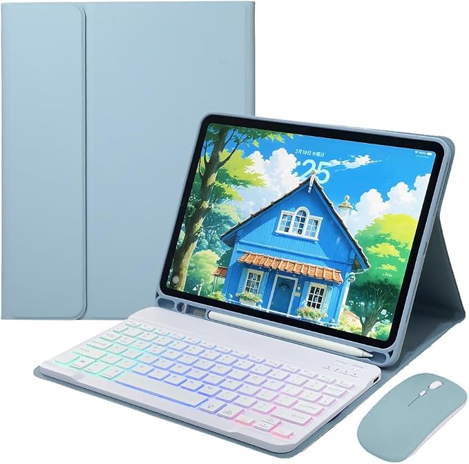 Rainbow Backlit Keyboard Case for iPad Pro 11 inch 2024