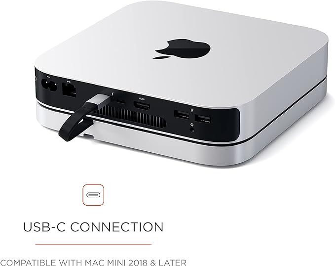 Satechi USB C Hub, Type-C Aluminum Stand & Hub, USB-C Data Port, Micro/SD Card