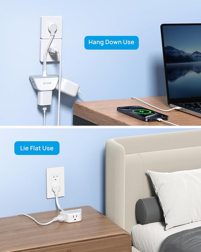 TROND Flat Outlet Extender