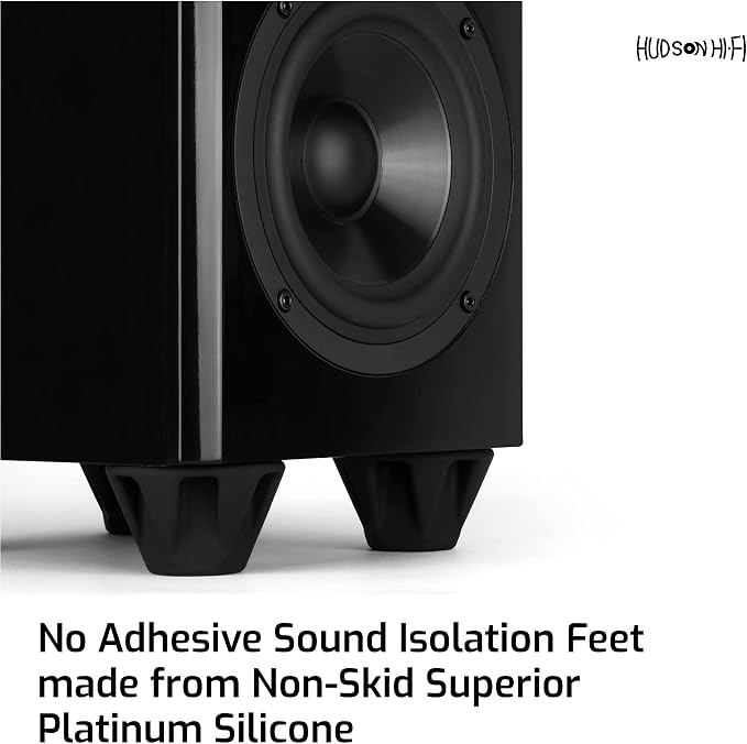 Speaker Isolation Feet – 4-Pack 1.5" Bigfoot Rubber Pads – Non-Adhesive