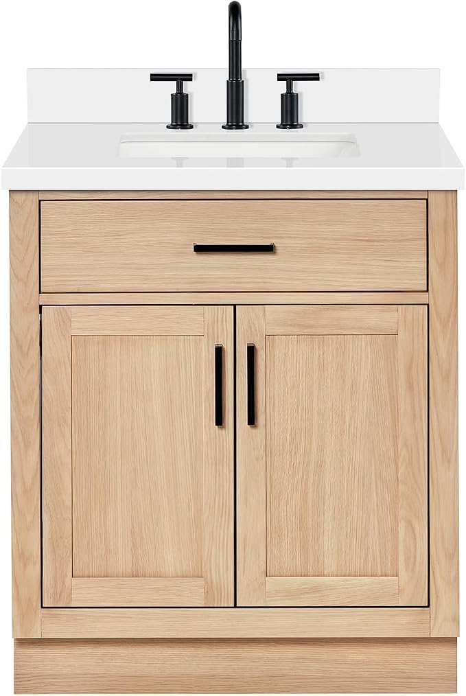 Hepburn 31" Inch Oak Single Bathroom Vanity