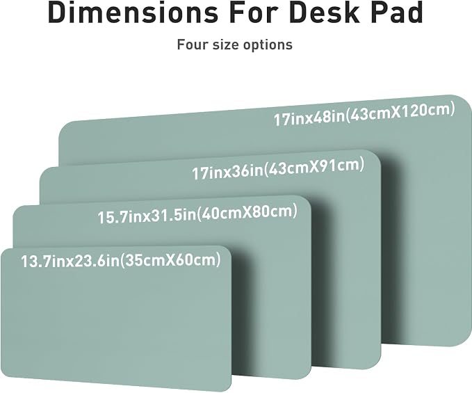 Aothia Leather Desk Pad Protector, Mouse Pad, Office Desk Mat, Non-Slip PU