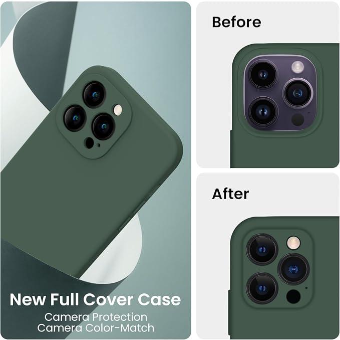 FireNova Designed for iPhone 14 Pro Case, Silicone Upgraded Phone Case with