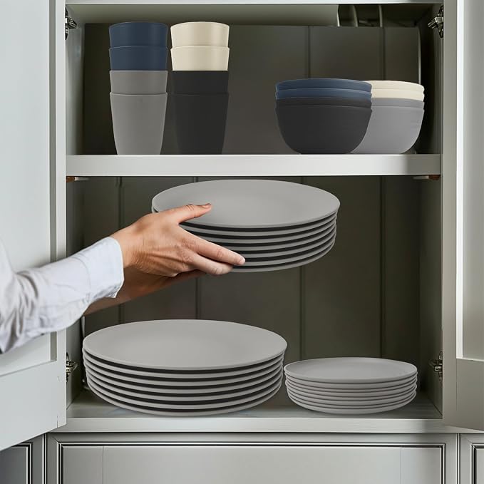 40Pack plates and bowls sets for dinner