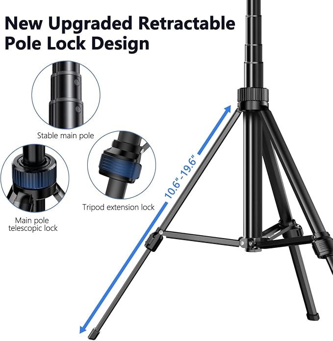 70.9" Auto Face Tracking Tripod 360° Rotation
