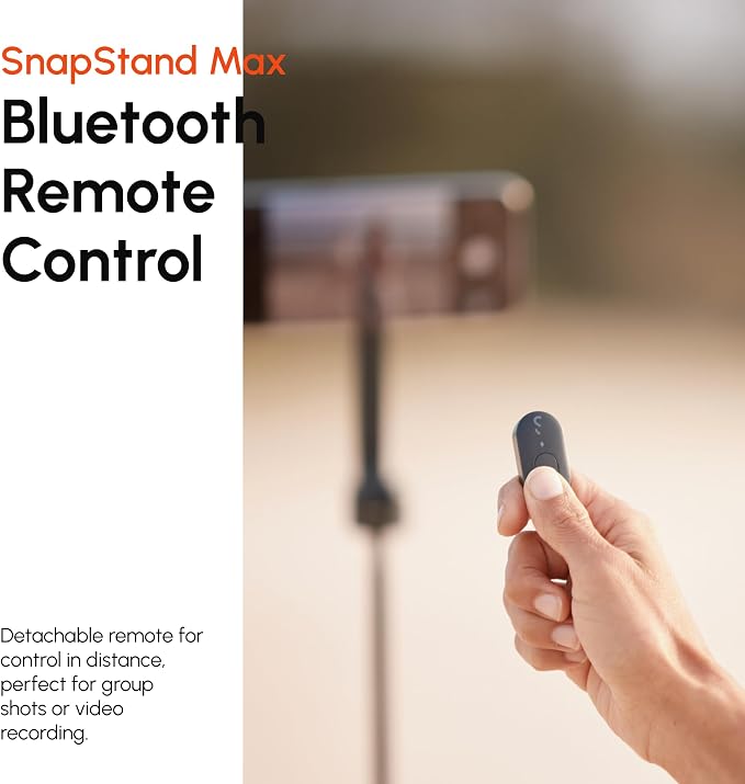 ShiftCam SnapStand Max – Magnetic Selfie Stick & Tripod – Compact, Foldable &