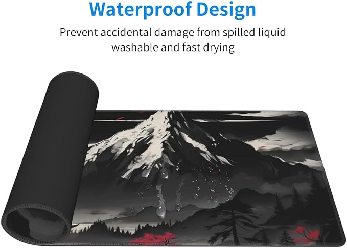 Extended Gaming Mouse Pad, Large Desk Mat XL Anime Mouse Pad Waterproof