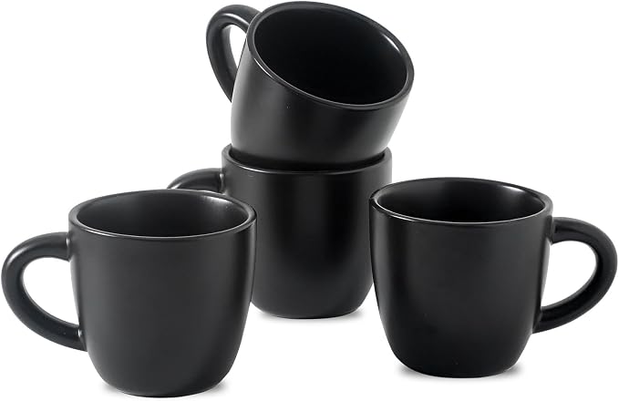 HASENSE 7OZ Espresso Cups, Ceramic Cappuccino Cups Set of 4