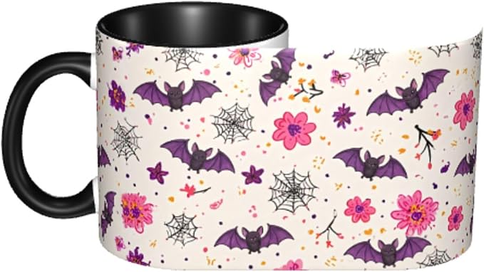 FyLybois Bat Coffee Mug 11 Ounce Mugs Ceramic Tea Cup Drinking Water Cups |
