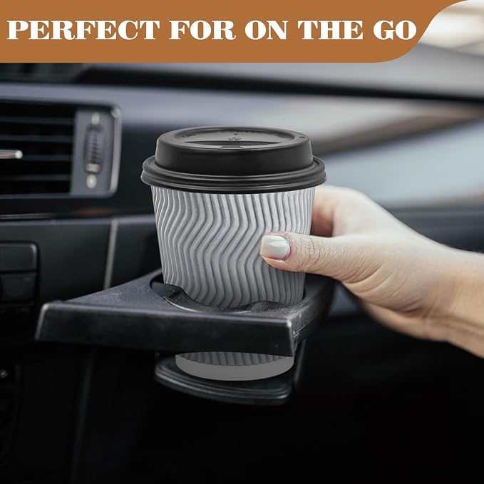 Ginkgo 100 Pack 12 oz Disposable Insulated Coffee Cups
