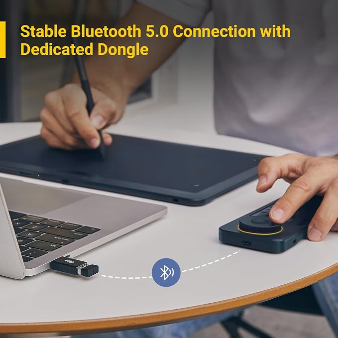 XENCELABS Quick Keys for PC, Drawing Tablet, Pen Display, OLED Display