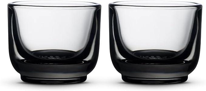 Fellow Pirch Espresso Shot Glasses 3.5 oz, Weighted Thick Glass | Demitasse Cups