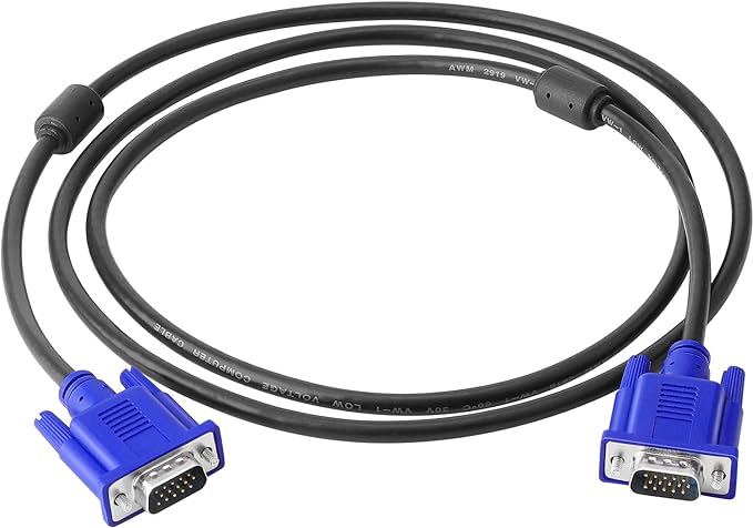 PASOW VGA to VGA Monitor Cable HD15 Male to Male