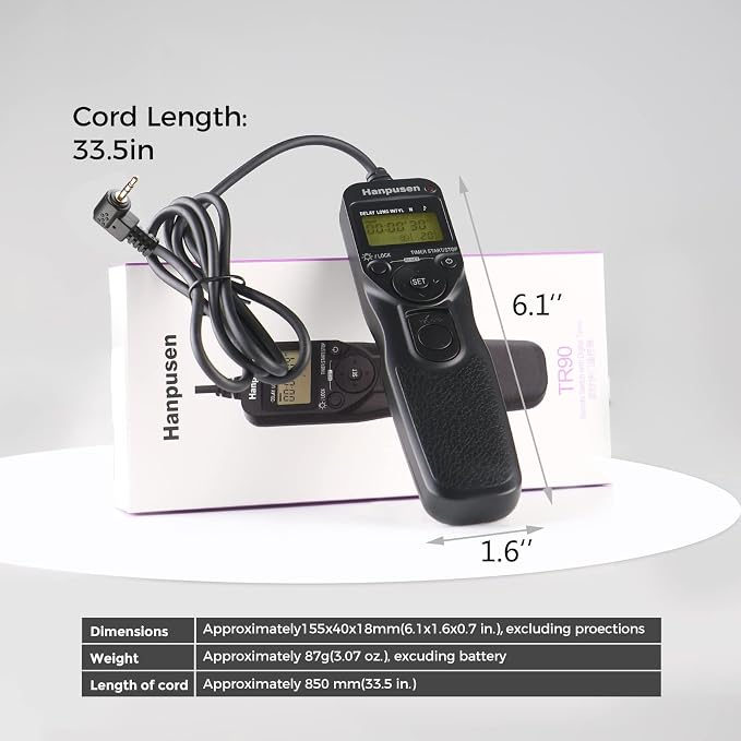 Camera Wired Intervalometer Remote Control