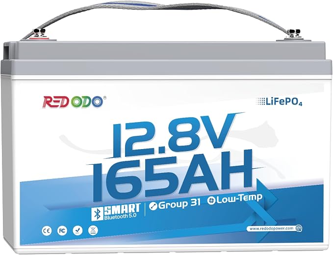 Redodo 12V 165Ah LiFePO4 Battery