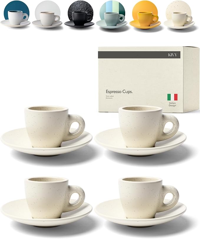 KIVY Espresso Cups Set 4x 3oz