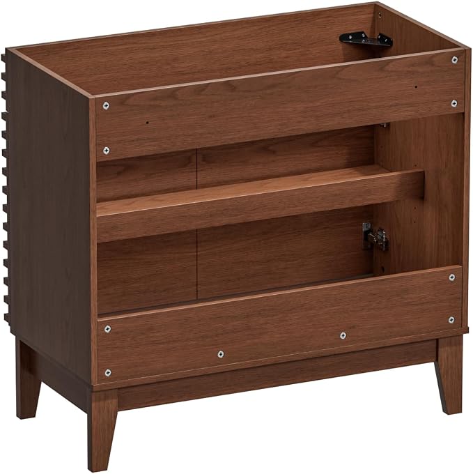 36" Bathroom Vanity, Mid-Century Freestanding Bathroom Cabinet Vanity