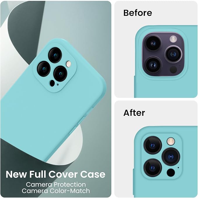 FireNova for iPhone 14 Pro Case, Silicone Upgraded Phone Case with, Soft