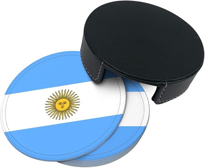 Argentina Flag Coasters for Drinks