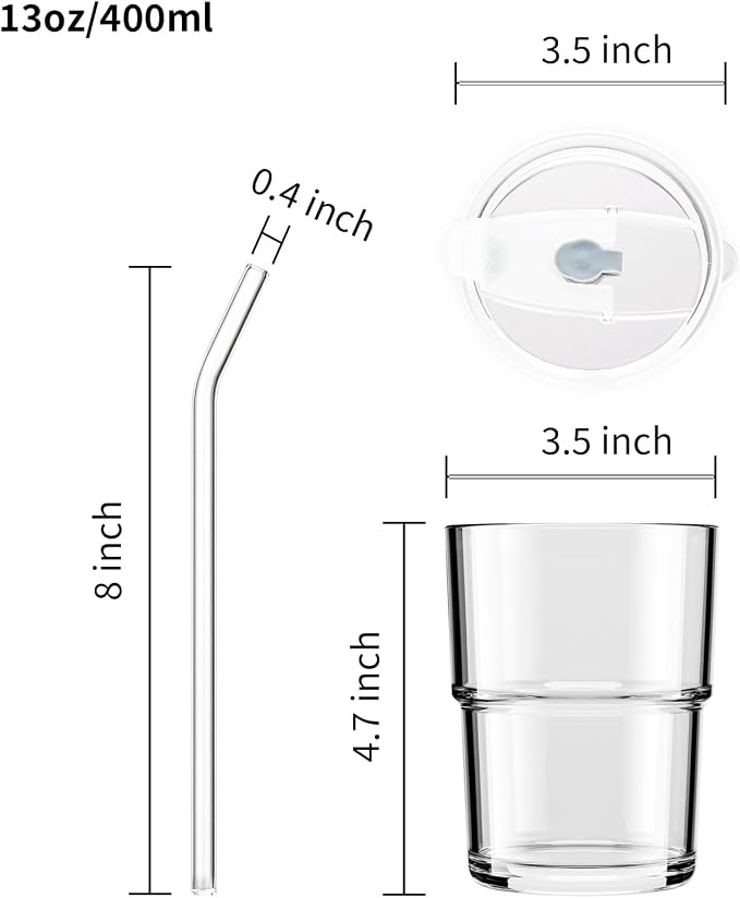 BLUEPOLAR 13oz/400ml Tumbler Water Glass, Cups